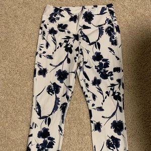 Athleta floral 7/8ths yoga tights